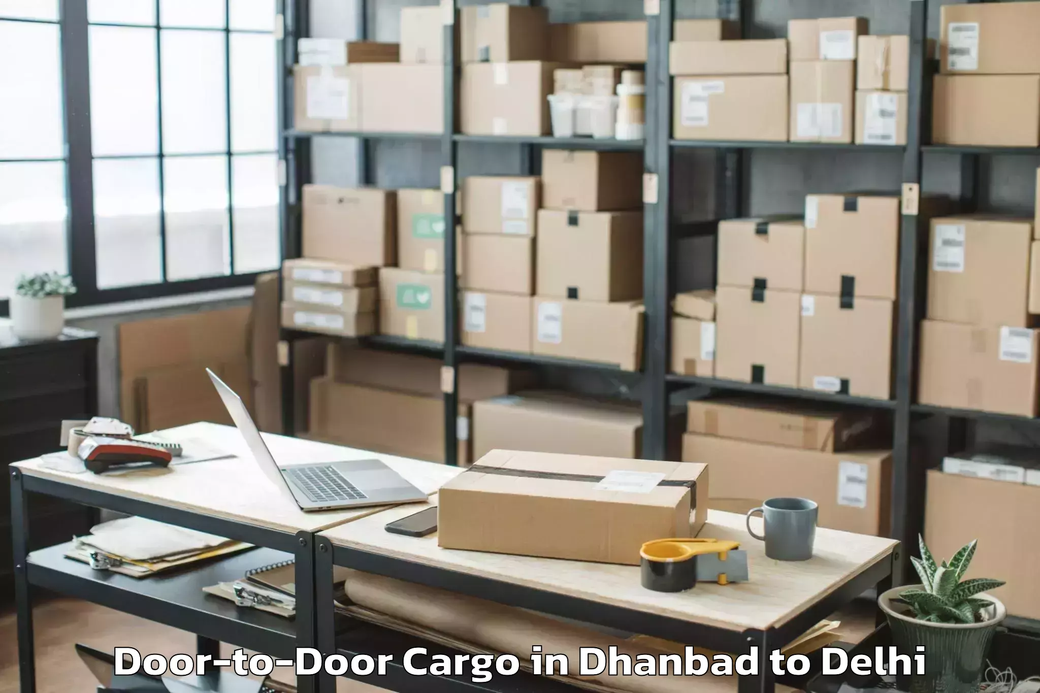 Hassle-Free Dhanbad to East Delhi Mall Door To Door Cargo